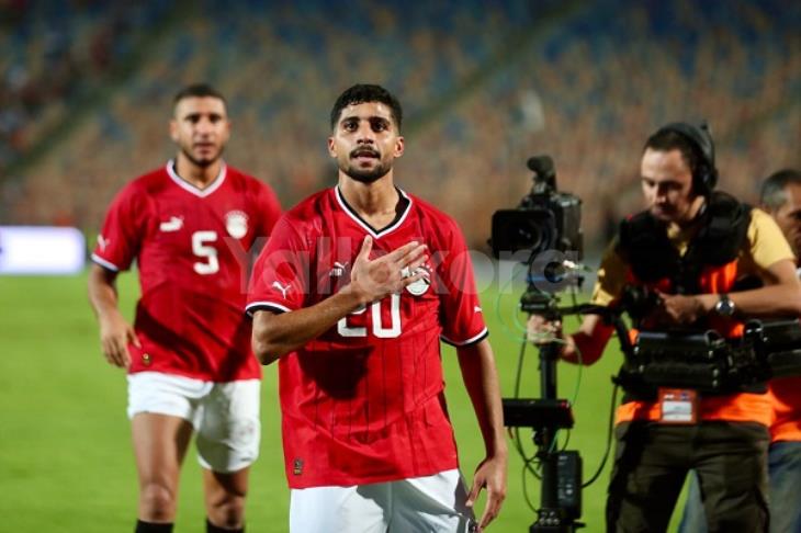 إبراهيم عادل يسجل الهدف الدولي الأول مع منتخب مصر أمام كاب فيردي (فيديو)